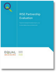 Rise Partnership Evaluation report cover