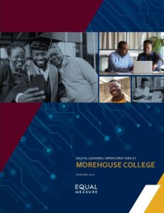 Cover from Morehouse College digital learning infrastructure institution profile