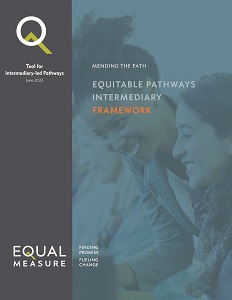 Cover page for Equitable Pathways Framework