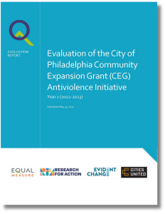 Cover page for City of Philadelphia evaluation