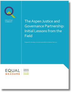 Executive Summary | The Aspen Justice and Governance Partnership: Initial Lessons from the Field