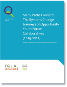 2022 Evaluation Report | Many Paths Forward: The Systems Change Journeys of Opportunity Youth Forum Collaboratives(2019-2022)