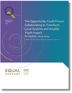 The Opportunity Youth Forum: Collaborating to Transform Local Systems and Amplify Youth Impact, An Update, 2019-2024